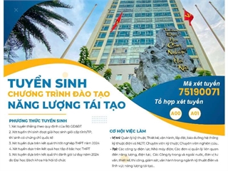 Tuyển sinh chương trình đào tạo Năng lượng tái tạo