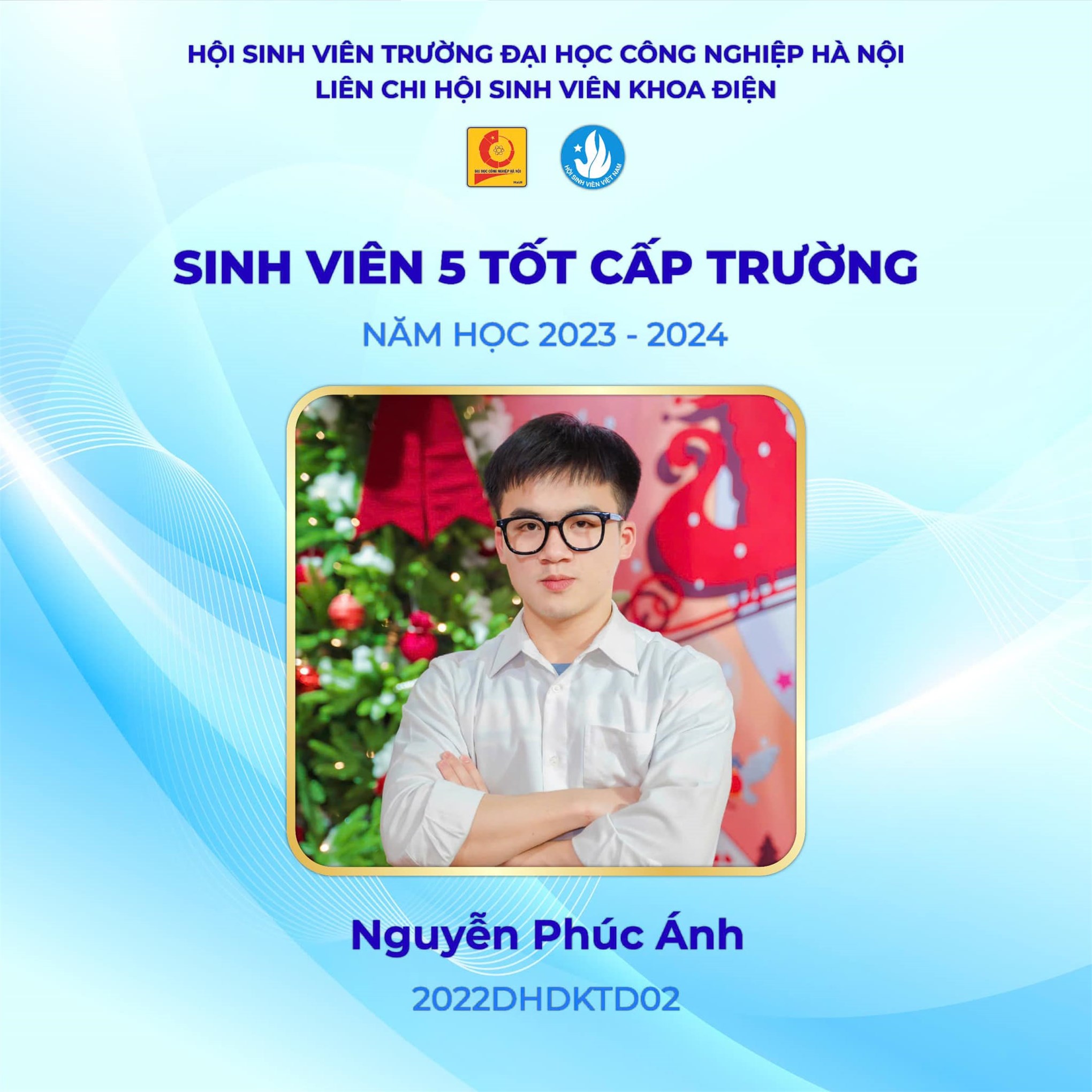 Vinh danh các cá nhân xuất sắc đạt danh hiệu sinh viên 5 tốt năm học 2023-2024