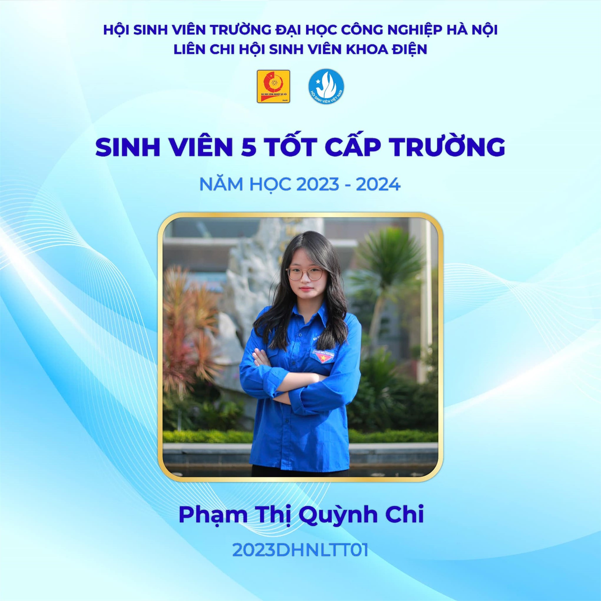 Vinh danh các cá nhân xuất sắc đạt danh hiệu sinh viên 5 tốt năm học 2023-2024