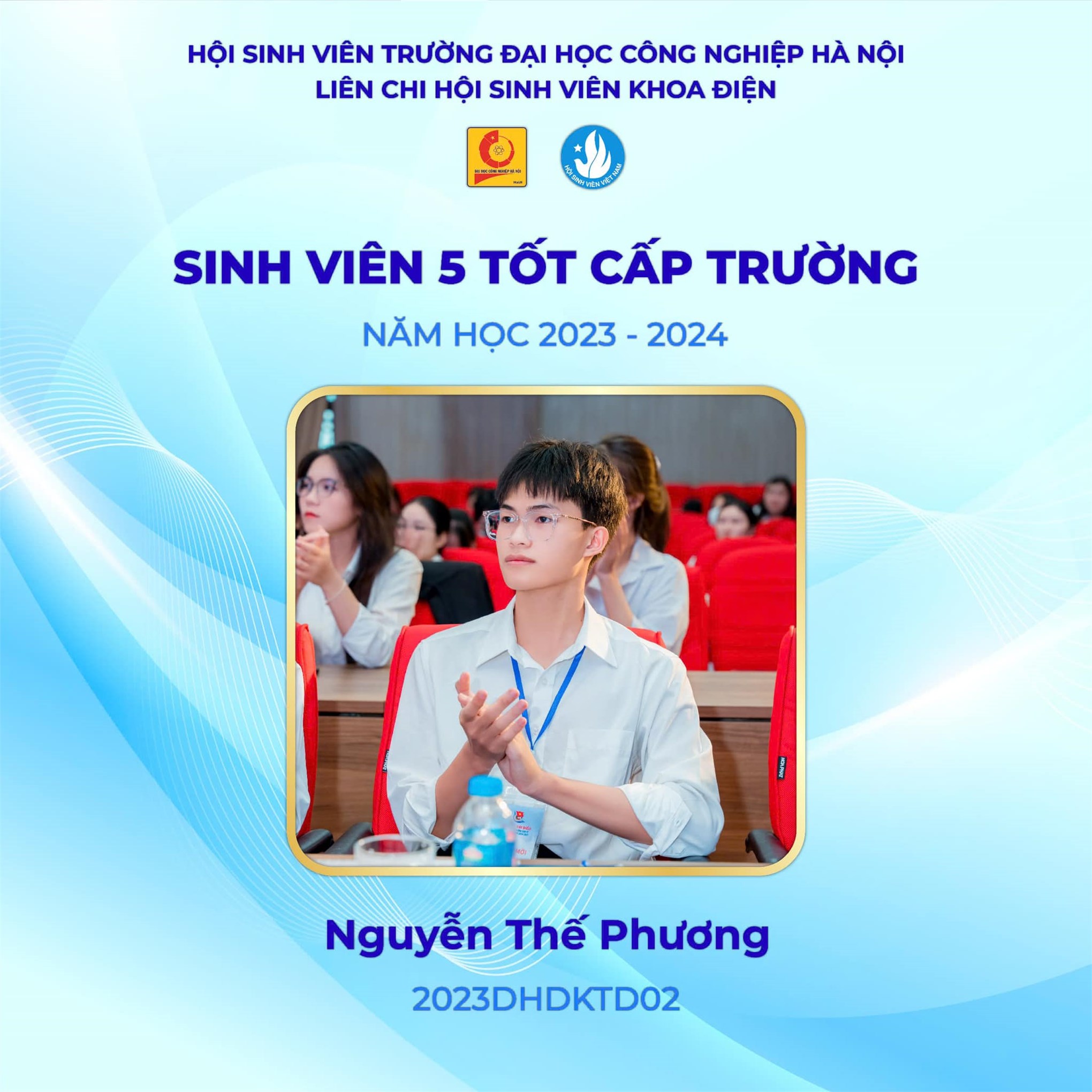 Vinh danh các cá nhân xuất sắc đạt danh hiệu sinh viên 5 tốt năm học 2023-2024