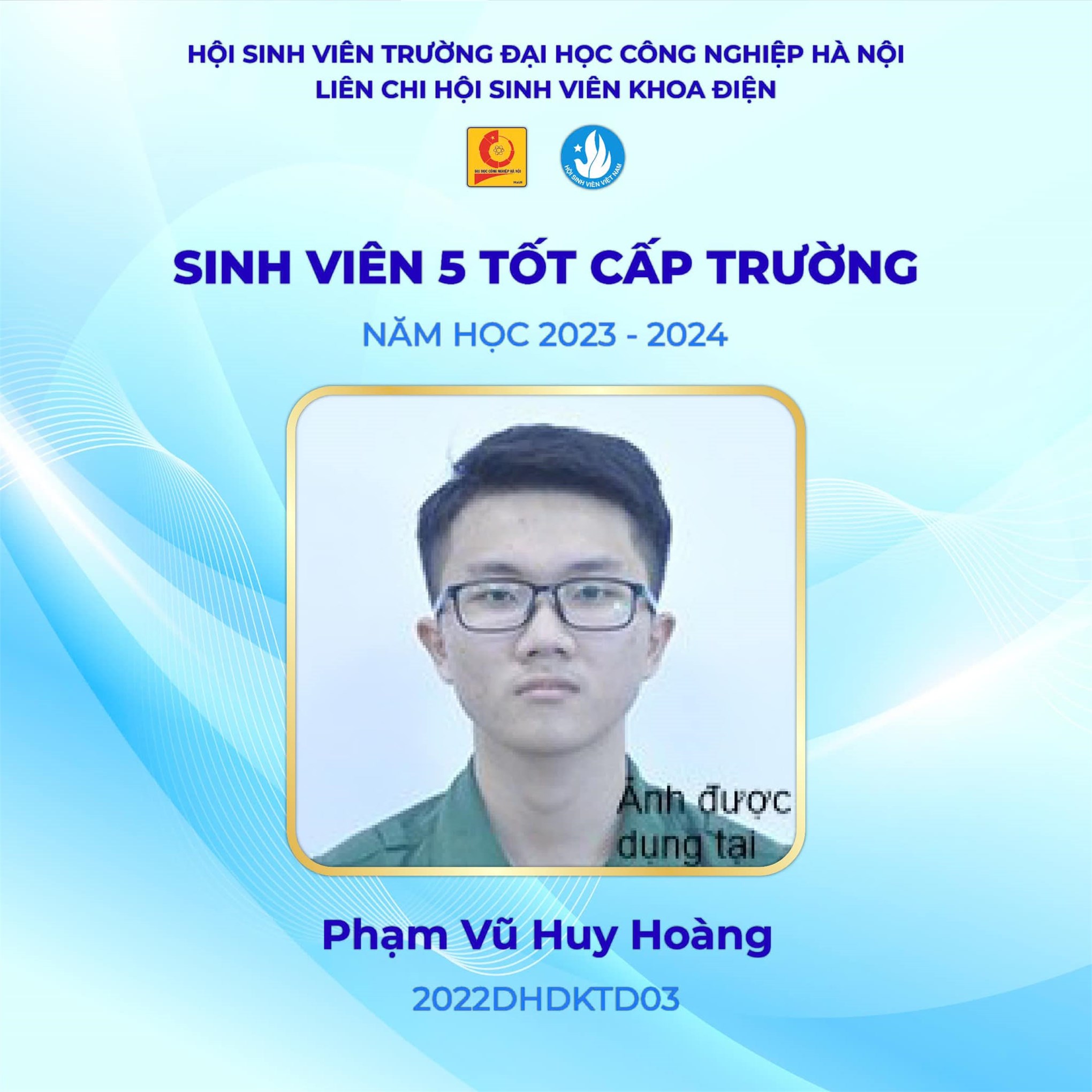 Vinh danh các cá nhân xuất sắc đạt danh hiệu sinh viên 5 tốt năm học 2023-2024