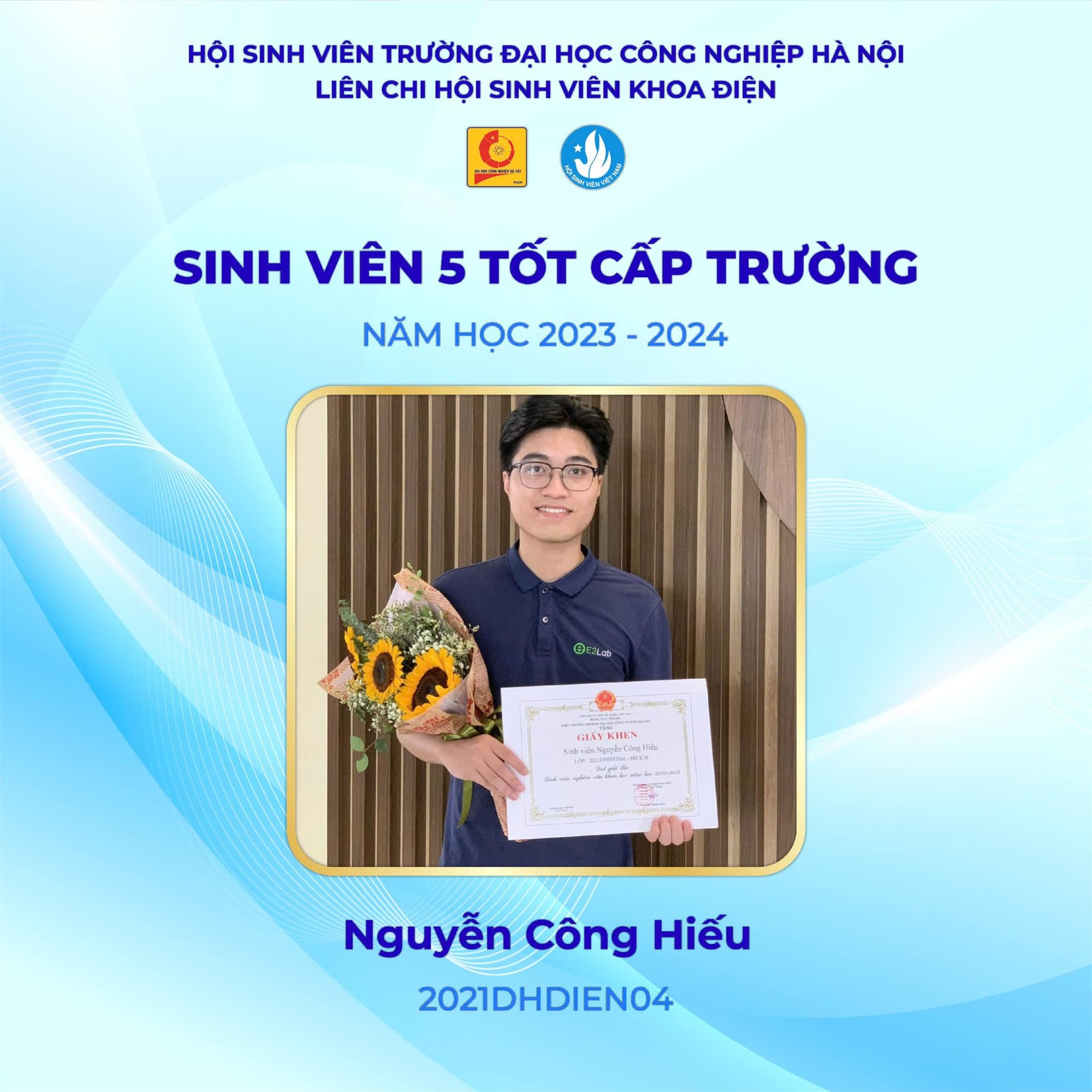 Vinh danh các cá nhân xuất sắc đạt danh hiệu sinh viên 5 tốt năm học 2023-2024