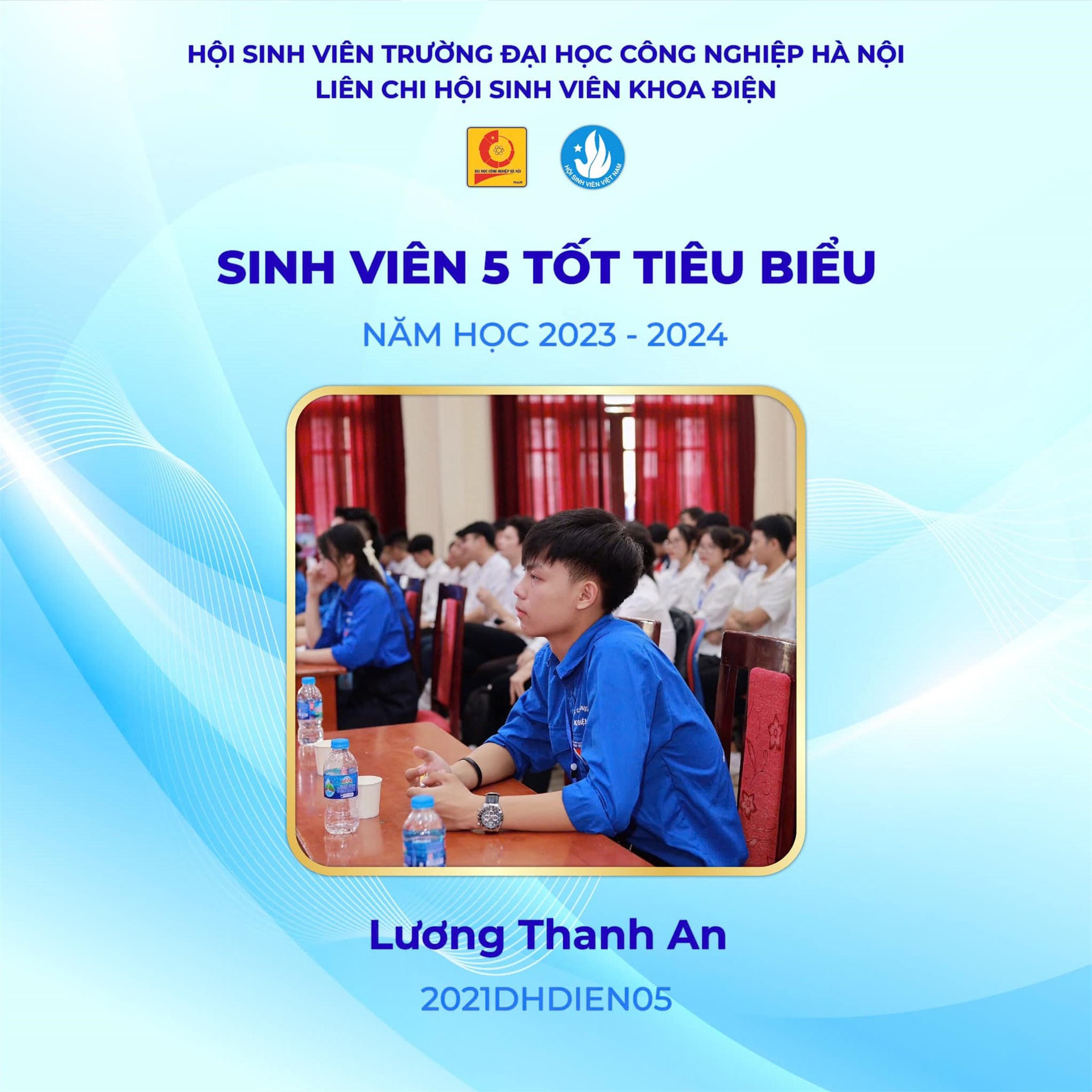 Vinh danh các cá nhân xuất sắc đạt danh hiệu sinh viên 5 tốt năm học 2023-2024