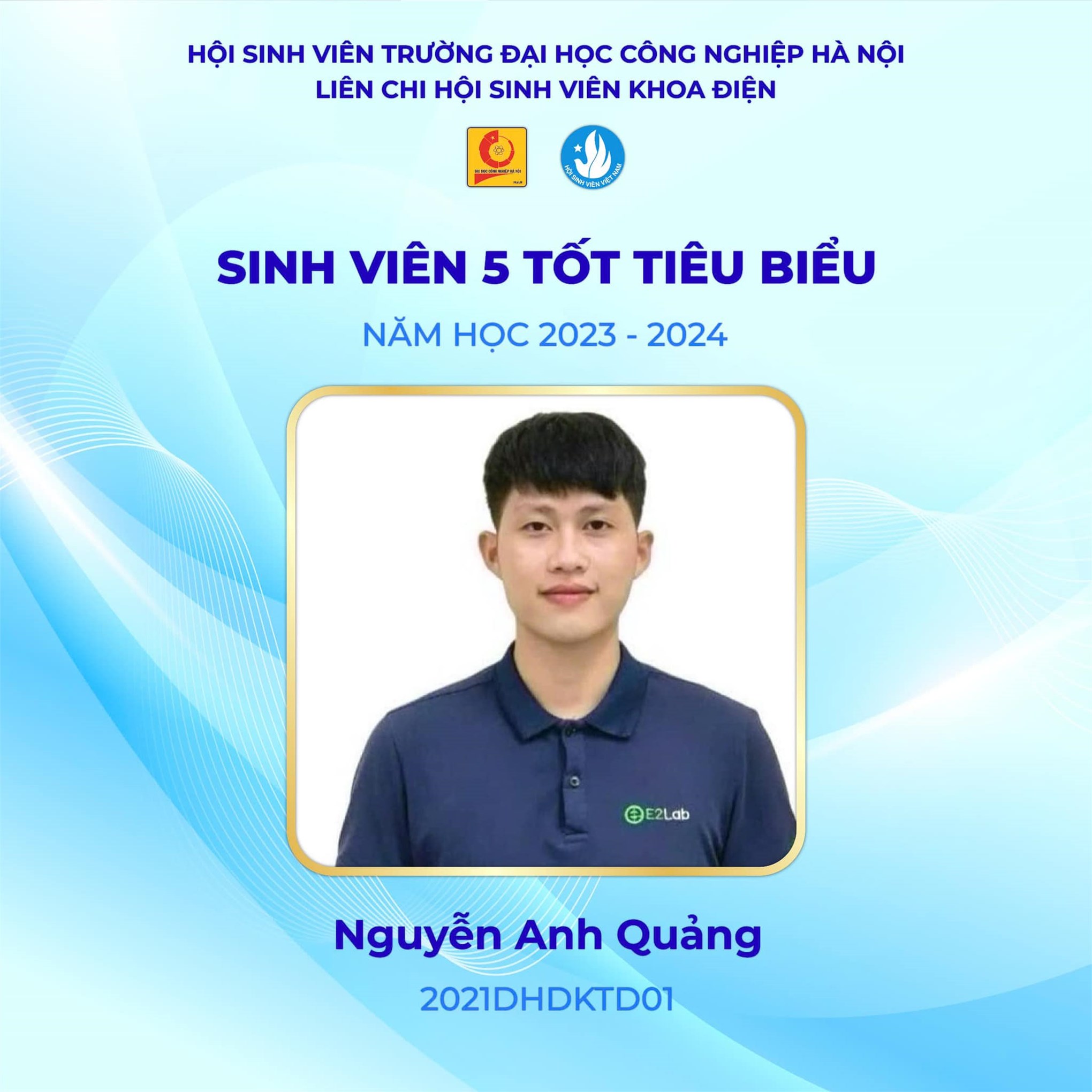 Vinh danh các cá nhân xuất sắc đạt danh hiệu sinh viên 5 tốt năm học 2023-2024