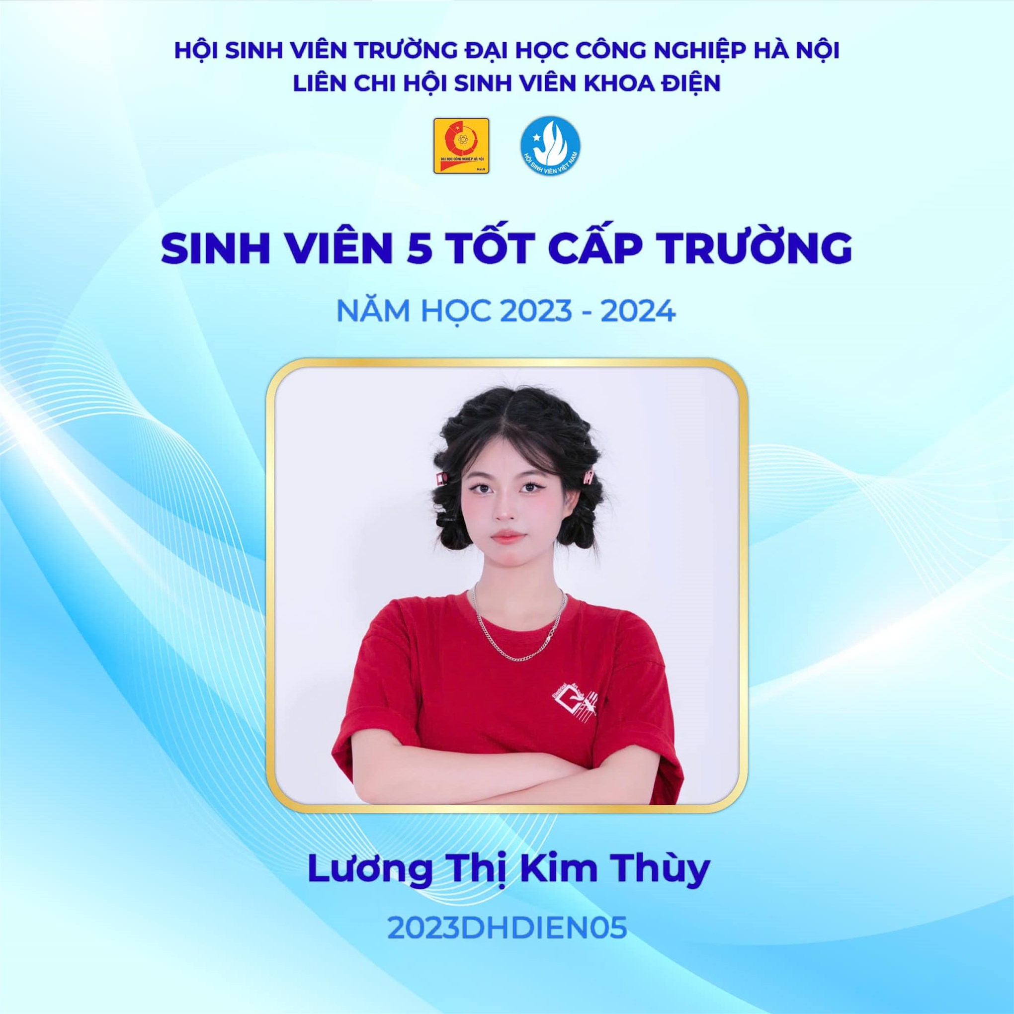 Vinh danh các cá nhân xuất sắc đạt danh hiệu sinh viên 5 tốt năm học 2023-2024