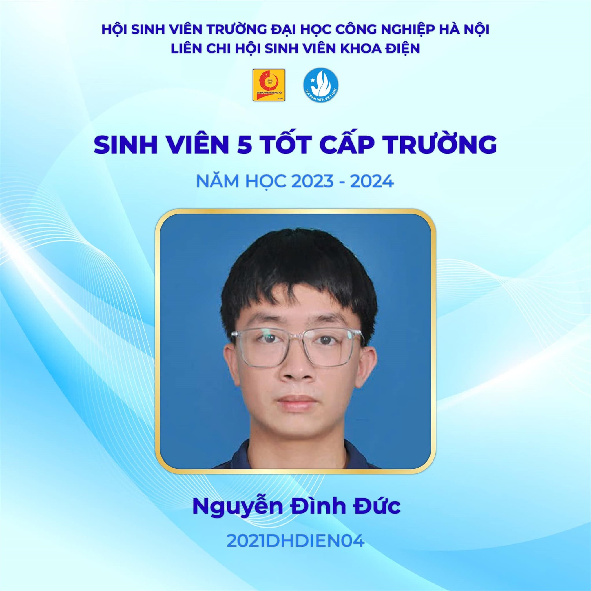 Vinh danh các cá nhân xuất sắc đạt danh hiệu sinh viên 5 tốt năm học 2023-2024