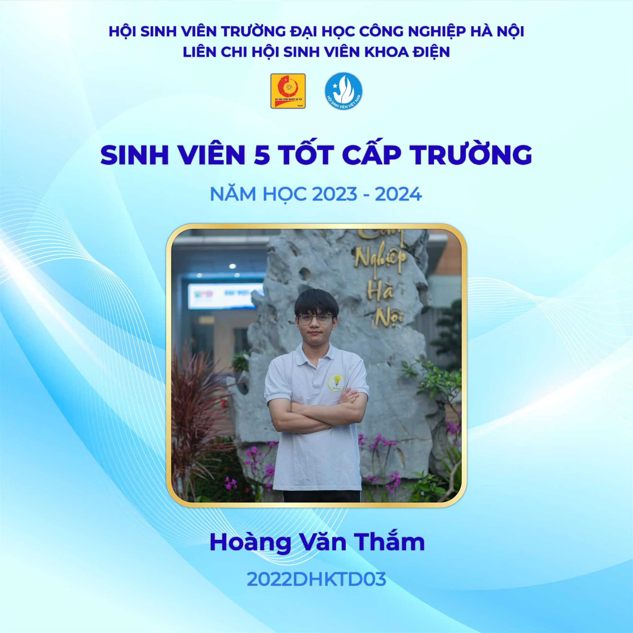 Vinh danh các cá nhân xuất sắc đạt danh hiệu sinh viên 5 tốt năm học 2023-2024