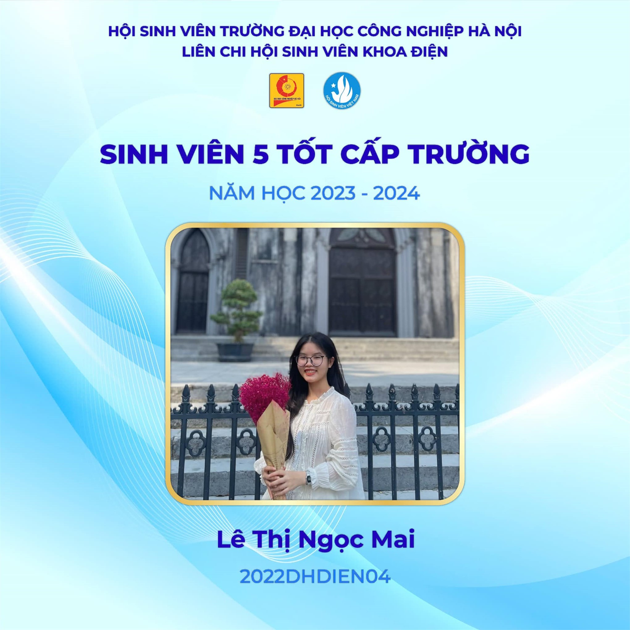 Vinh danh các cá nhân xuất sắc đạt danh hiệu sinh viên 5 tốt năm học 2023-2024