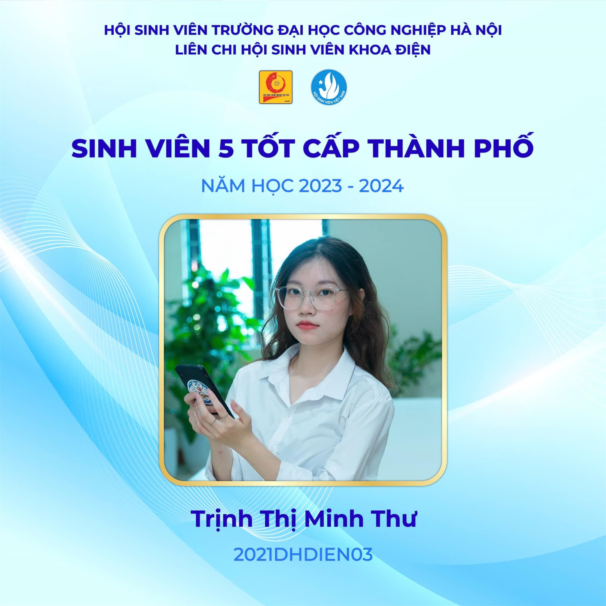 Vinh danh các cá nhân xuất sắc đạt danh hiệu sinh viên 5 tốt năm học 2023-2024