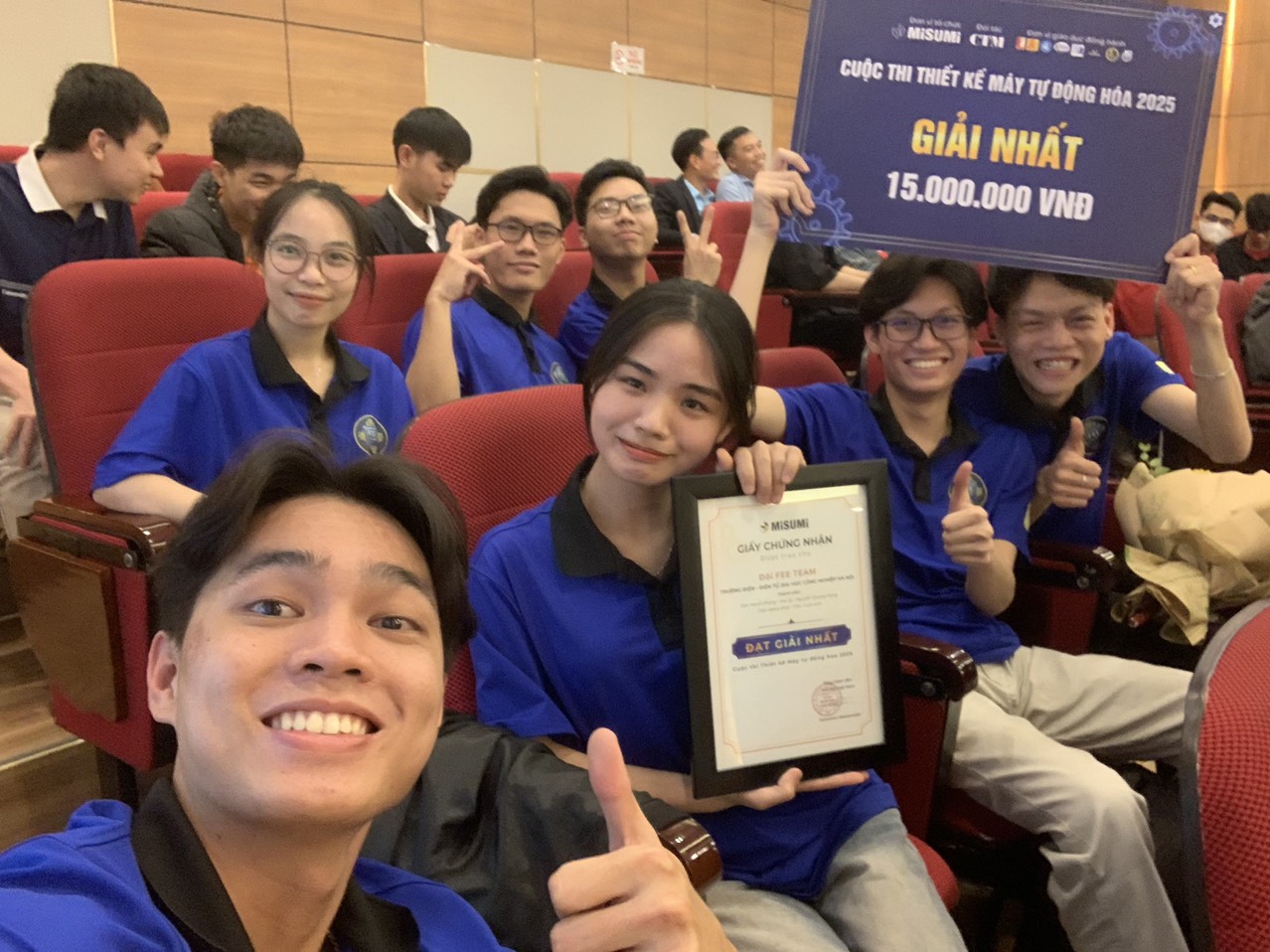 FEE-Team Trường Điện – Điện tử xuất sắc giành giải Nhất cuộc thi Thiết kế Máy tự động hóa 2025