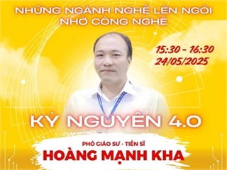 Thông báo tham dự chương trình Tư vấn tuyển sinh trên VTV2 - Chủ đề: Kỷ nghuyên 4.0 – Những ngành nghề lên ngôi nhờ công nghệ