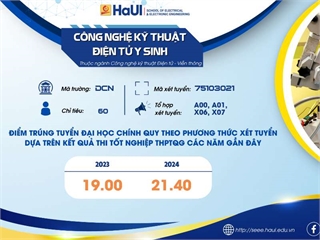 Tuyển sinh CTĐT Công nghệ Kỹ thuật điện tử y sinh năm 2025