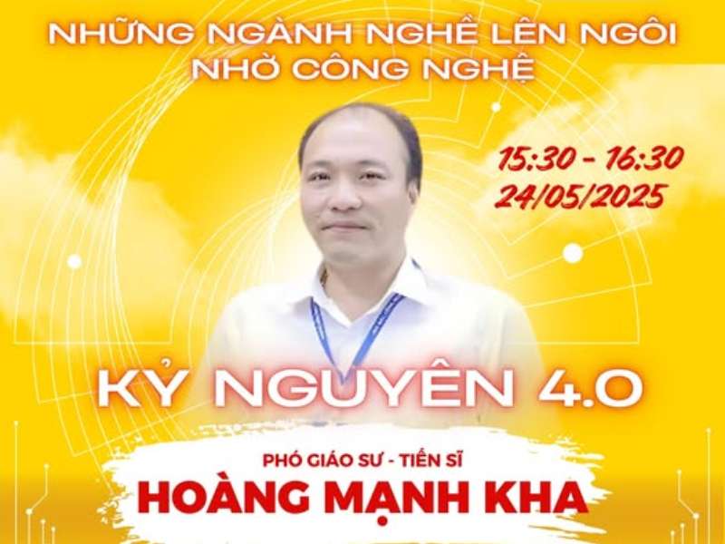 Thông báo tham dự chương trình Tư vấn tuyển sinh trên VTV2 - Chủ đề: Kỷ nghuyên 4.0 – Những ngành nghề lên ngôi nhờ công nghệ