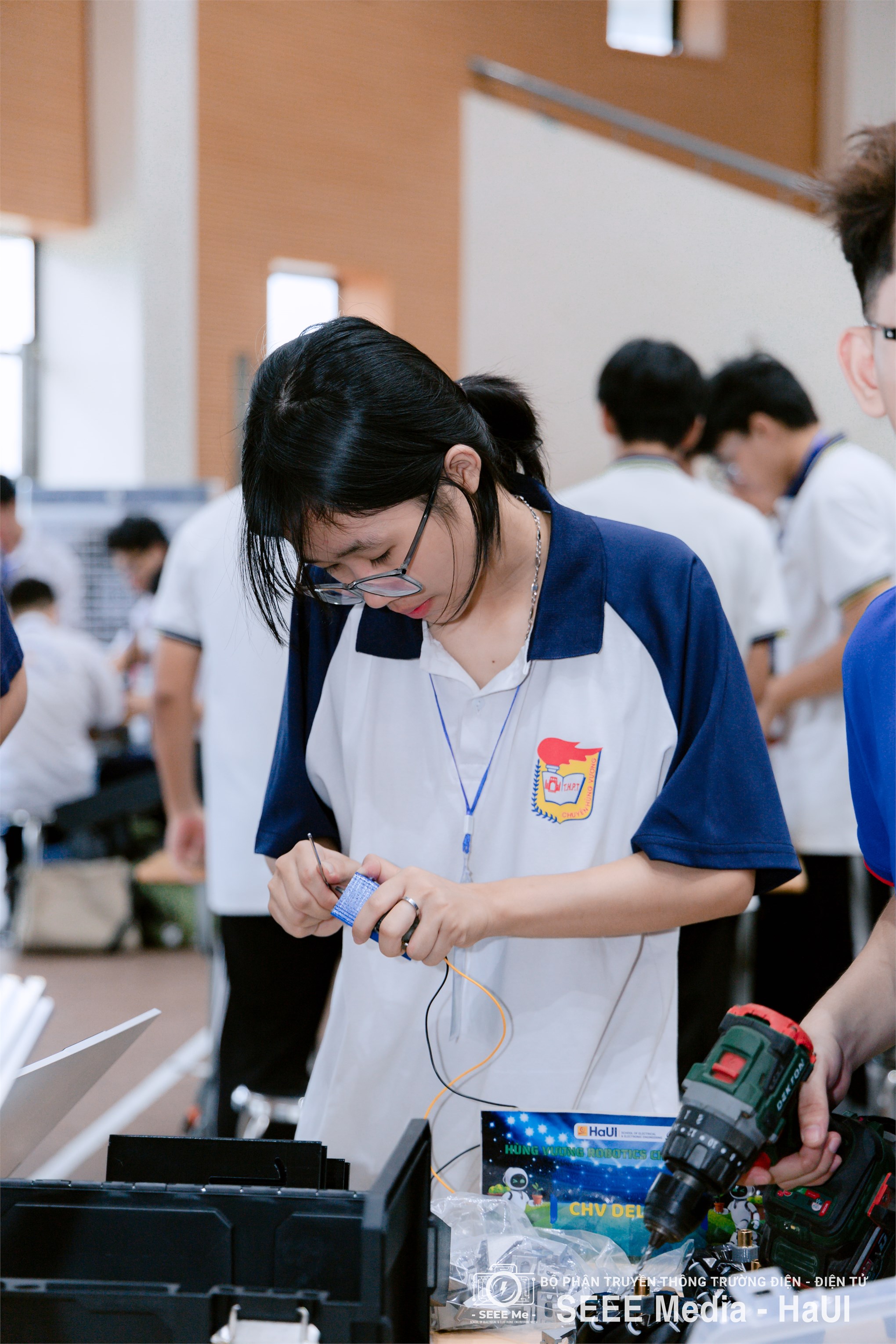 Hùng Vương Robotics Challenge 2025 – Trường Điện – Điện tử lan tỏa đam mê công nghệ và tư duy sáng tạo tới thế hệ trẻ