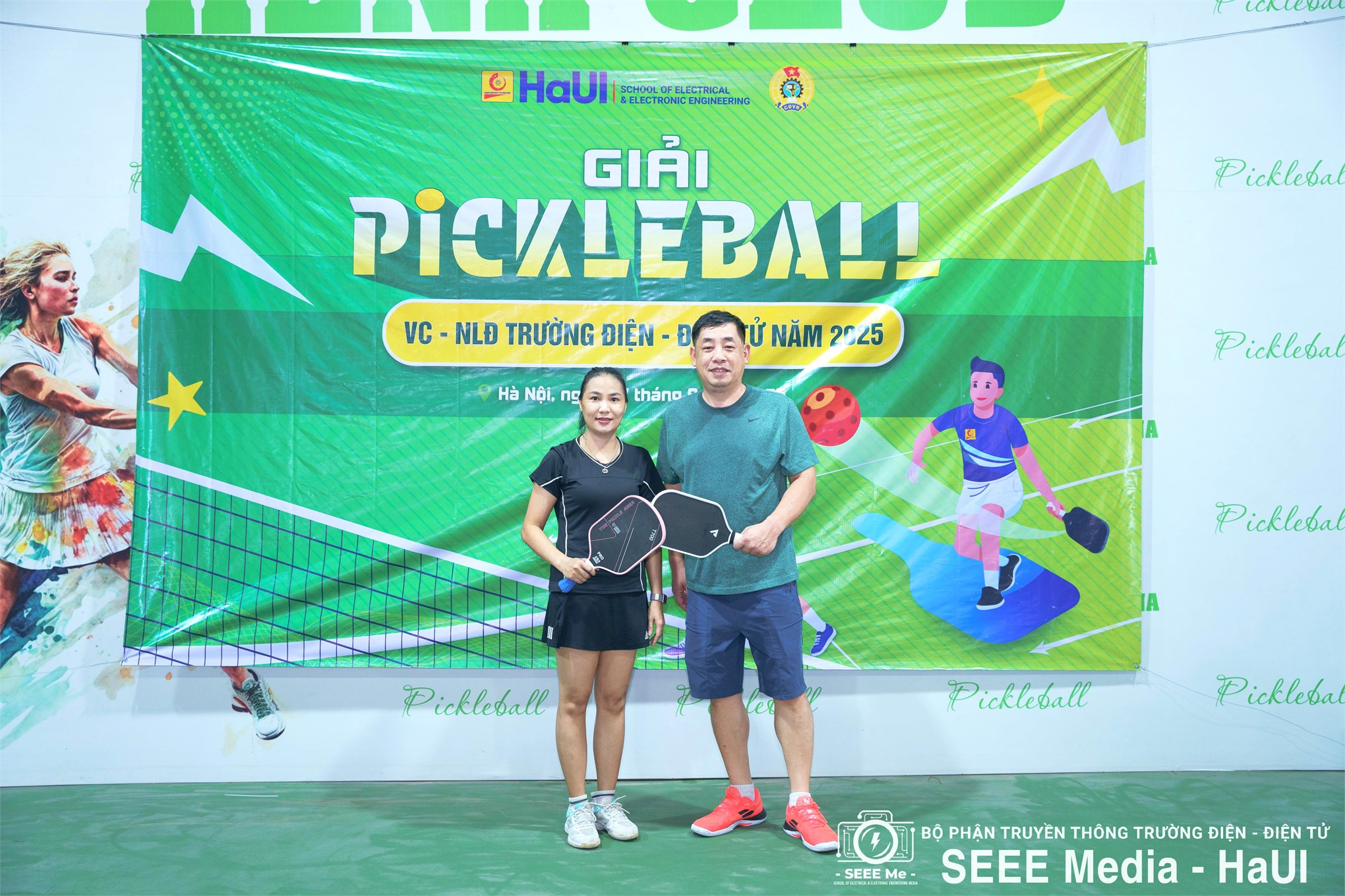 Giải Pickleball VC–NLĐ Trường Điện – Điện tử 2025: Ngày hội thể thao của đoàn kết và nhiệt huyết