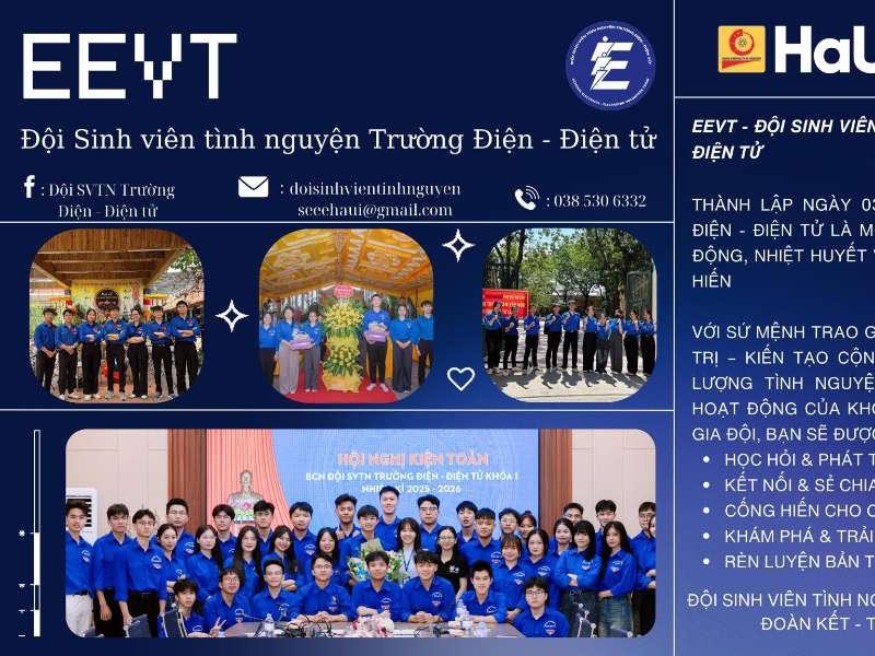 Sinh viên Trường Điện – Điện tử: Học tập, trải nghiệm và tỏa sáng cùng Câu lạc bộ, đội nhóm