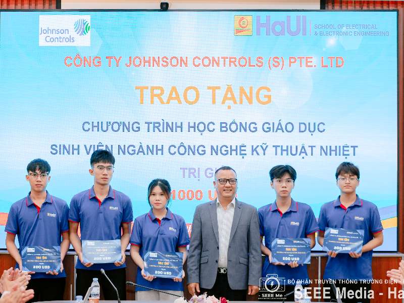 Johnson Controls trao học bổng 1.000 USD tiếp sức sinh viên Kỹ thuật Nhiệt – SEEE