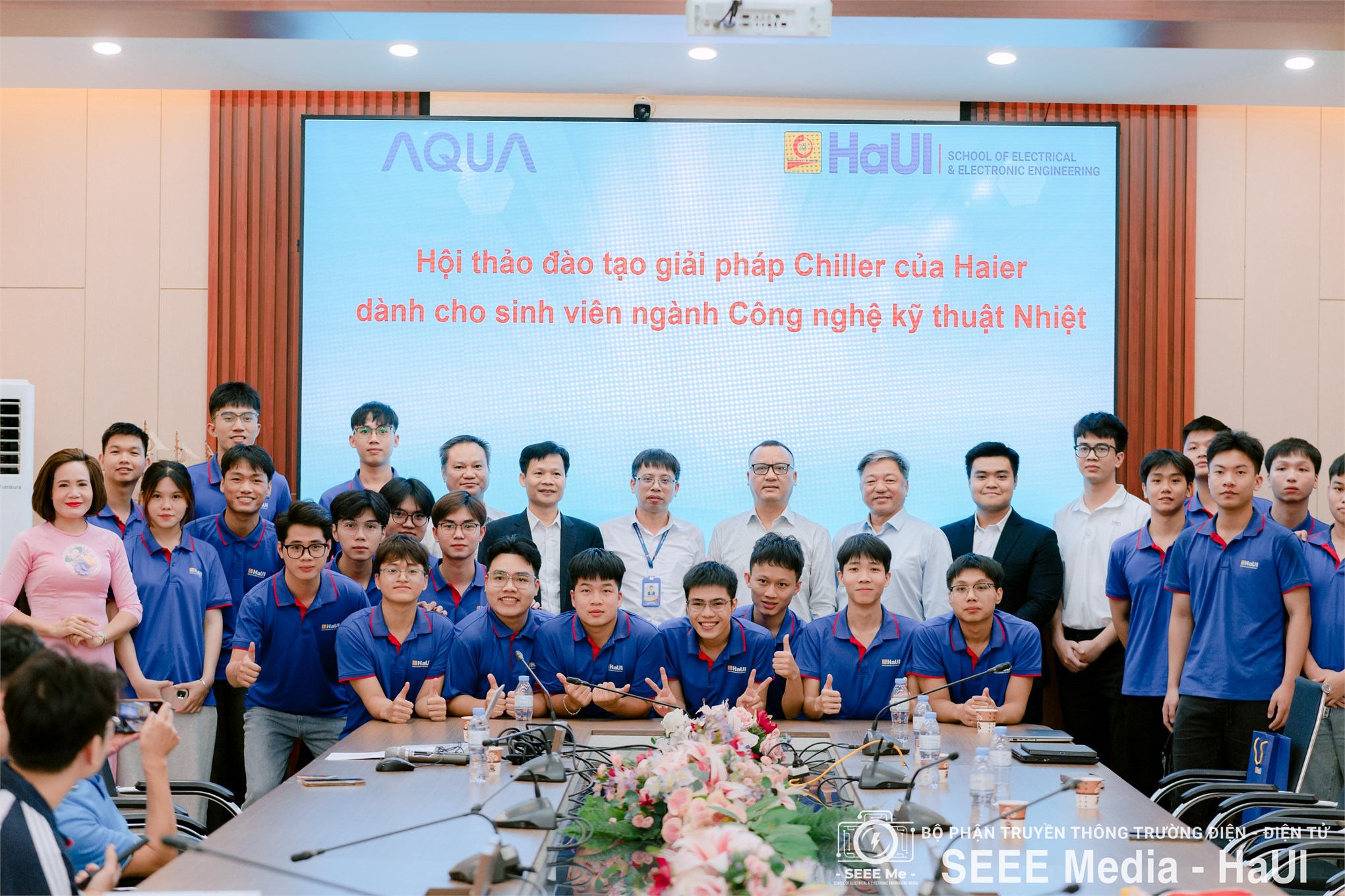 Hội thảo giải pháp Chiller Haier – Doanh nghiệp đồng hành cùng sinh viên Kỹ thuật Nhiệt SEEE