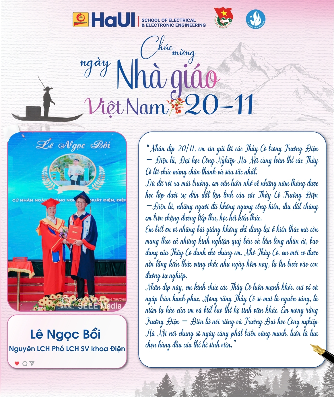 Sinh viên SEEE lan tỏa truyền thống tri ân thầy cô nhân ngày 20/11