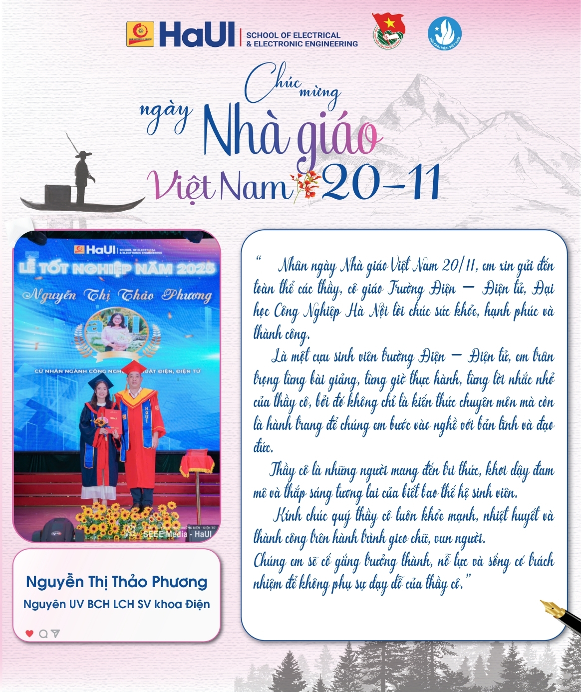 Sinh viên SEEE lan tỏa truyền thống tri ân thầy cô nhân ngày 20/11