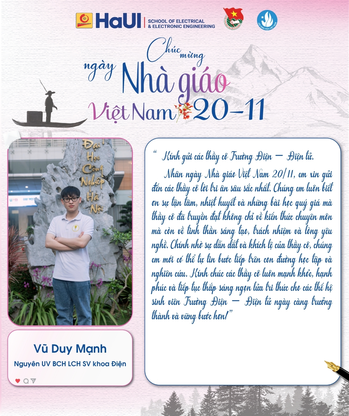 Sinh viên SEEE lan tỏa truyền thống tri ân thầy cô nhân ngày 20/11