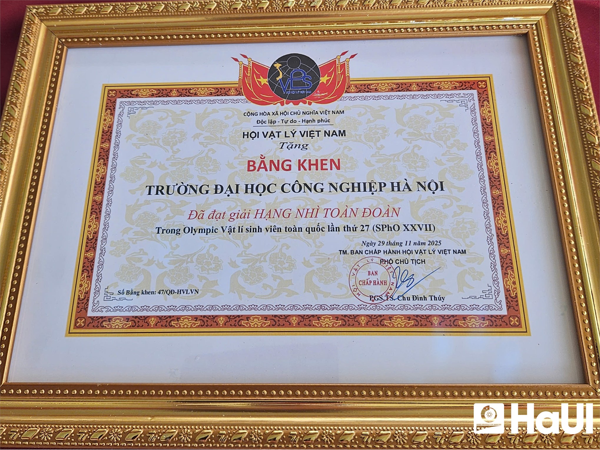 Sinh viên Trường Điện – Điện tử đạt thành tích xuất sắc tại Olympic Vật lý sinh viên toàn quốc lần thứ 27