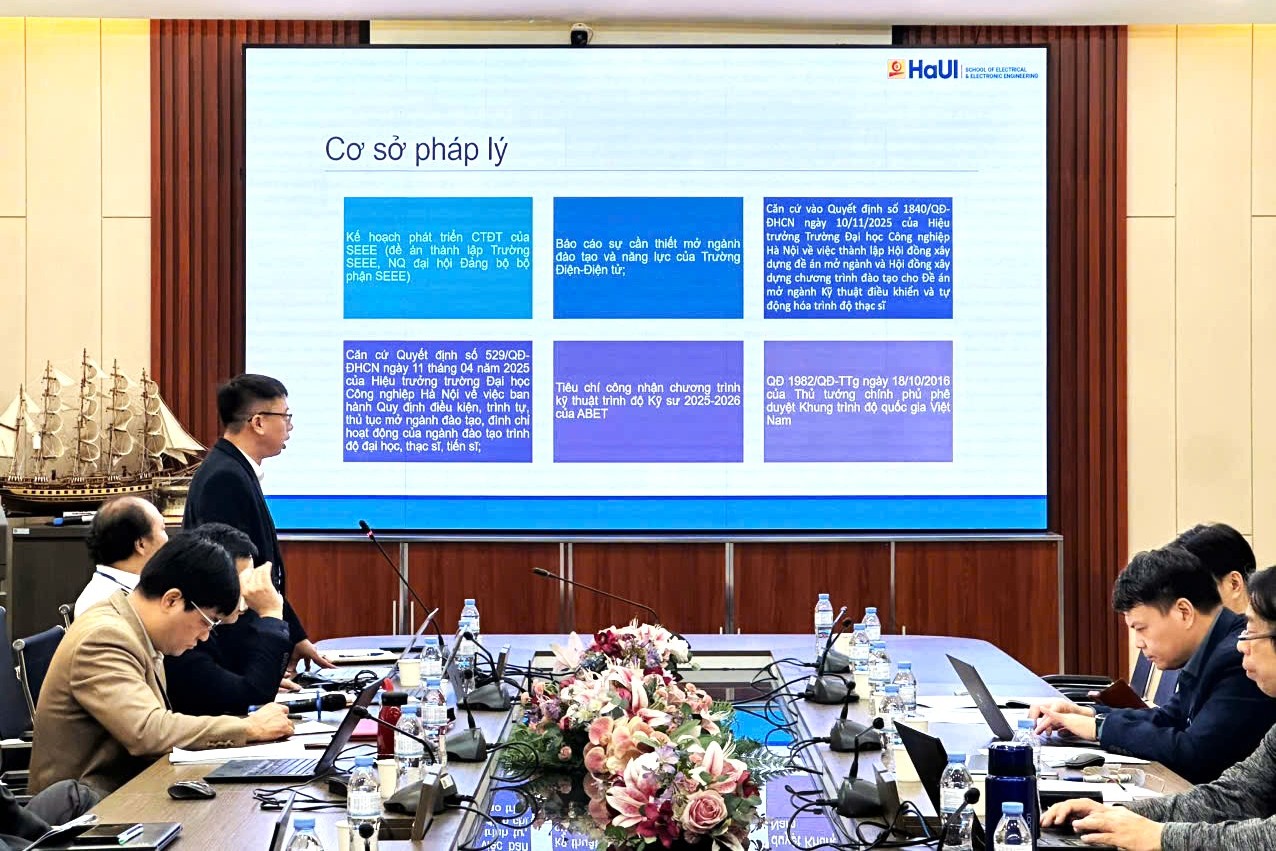 Hội thảo lấy ý kiến xây dựng chương trình đào tạo thạc sĩ Kỹ thuật Điều khiển và Tự động hóa tại Trường Điện – Điện tử