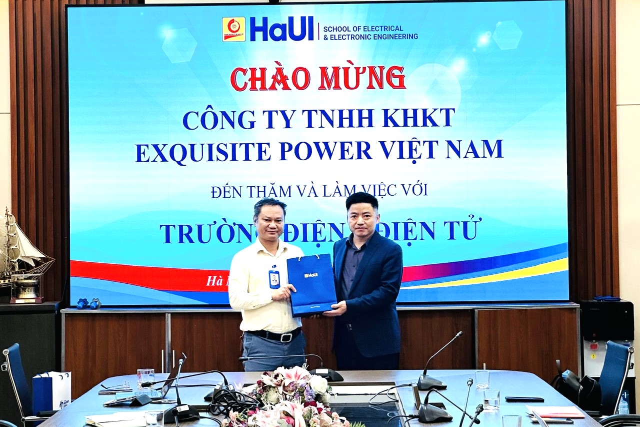 Trường Điện – Điện tử tăng cường hợp tác với Công ty TNHH Exquisite Power Việt Nam