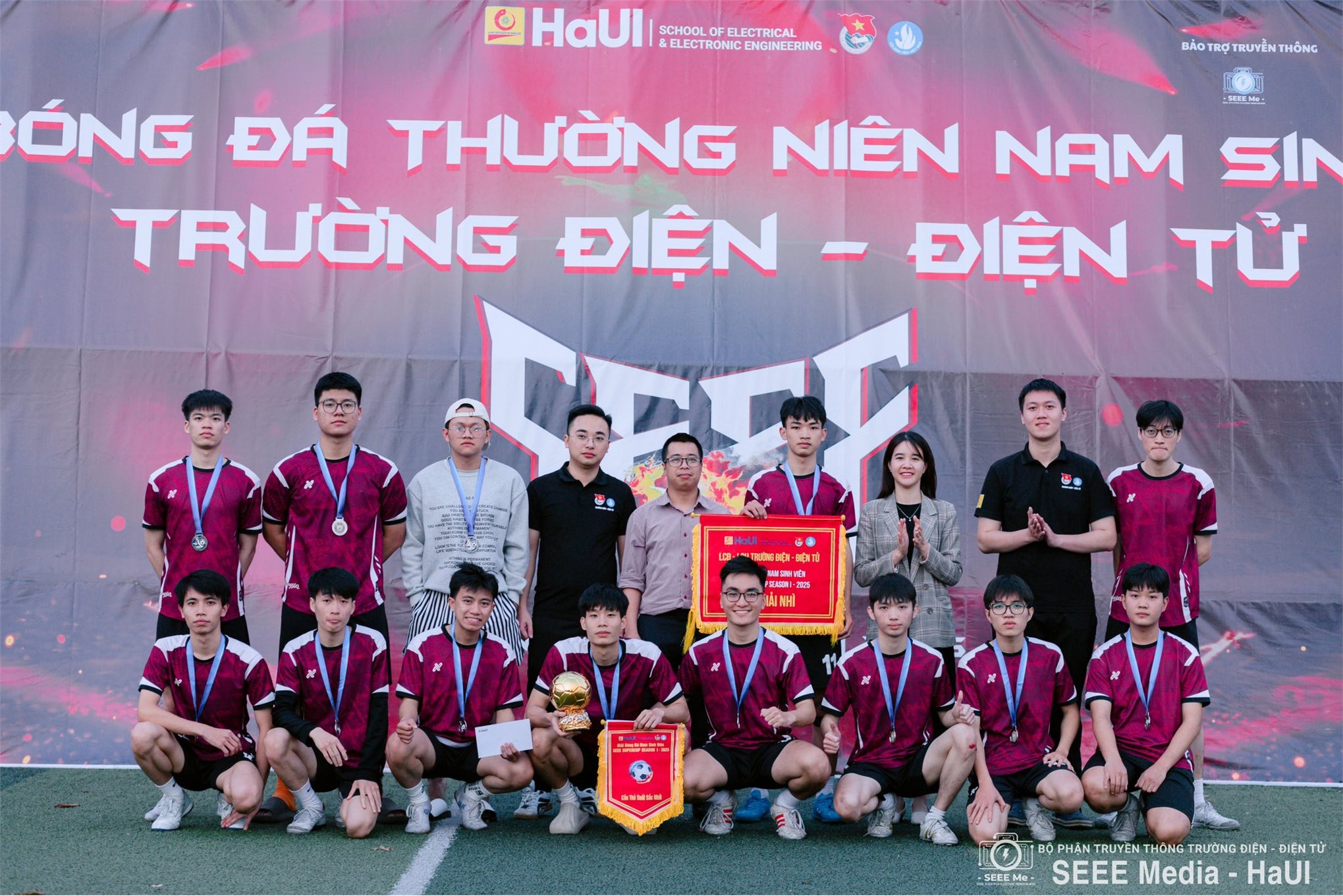 SEEE Supercup Season I 2025 – giải bóng đá nam sinh viên Trường Điện – Điện tử khép lại với nhiều dấu ấn