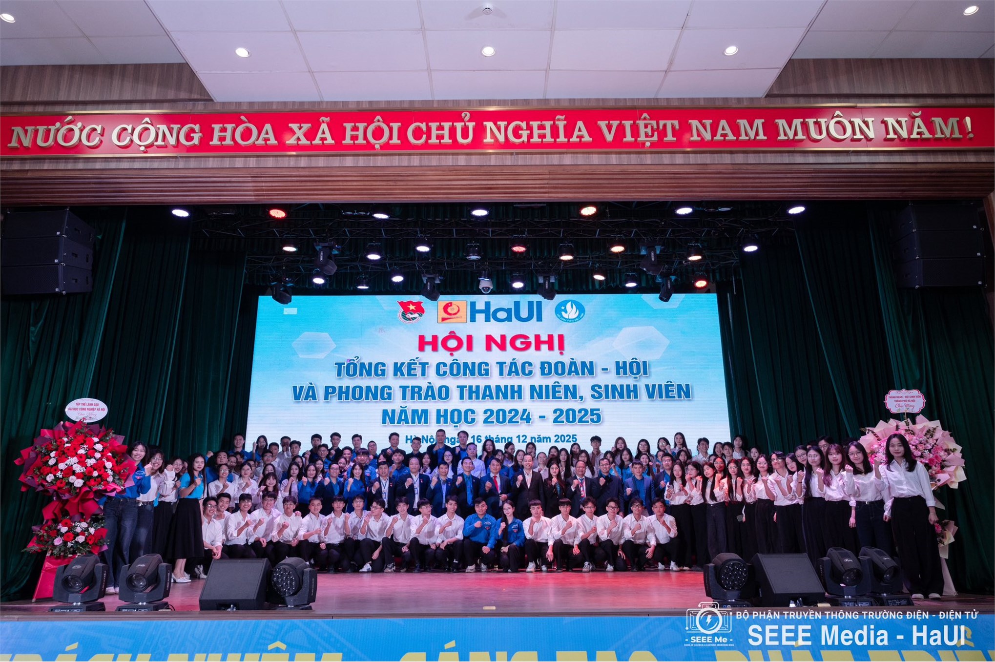 Trường Điện – Điện tử ghi dấu ấn với nhiều thành tích tiêu biểu tại Hội nghị tổng kết công tác Đoàn – Hội năm học 2024–2025