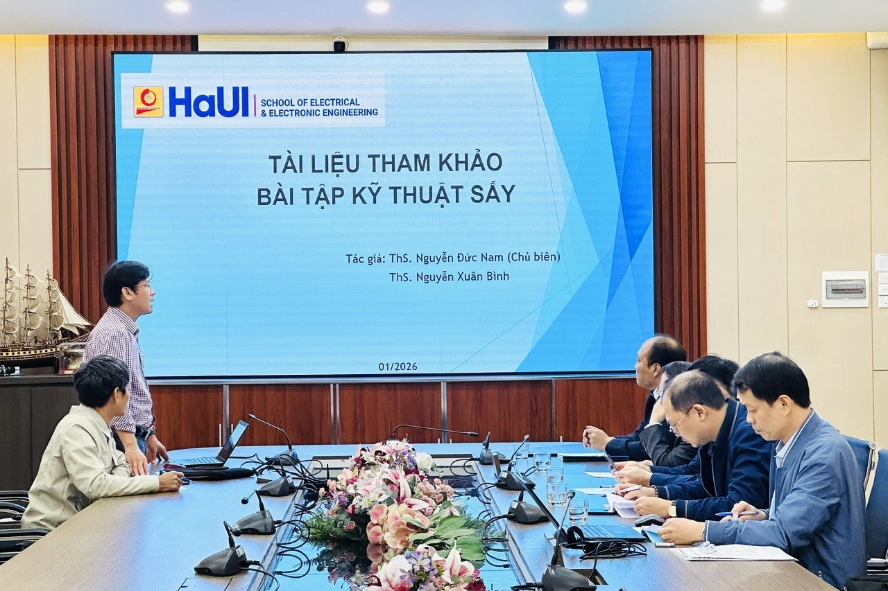 Thẩm định cấp Trường sách hướng dẫn “Bài tập Kỹ thuật sấy”