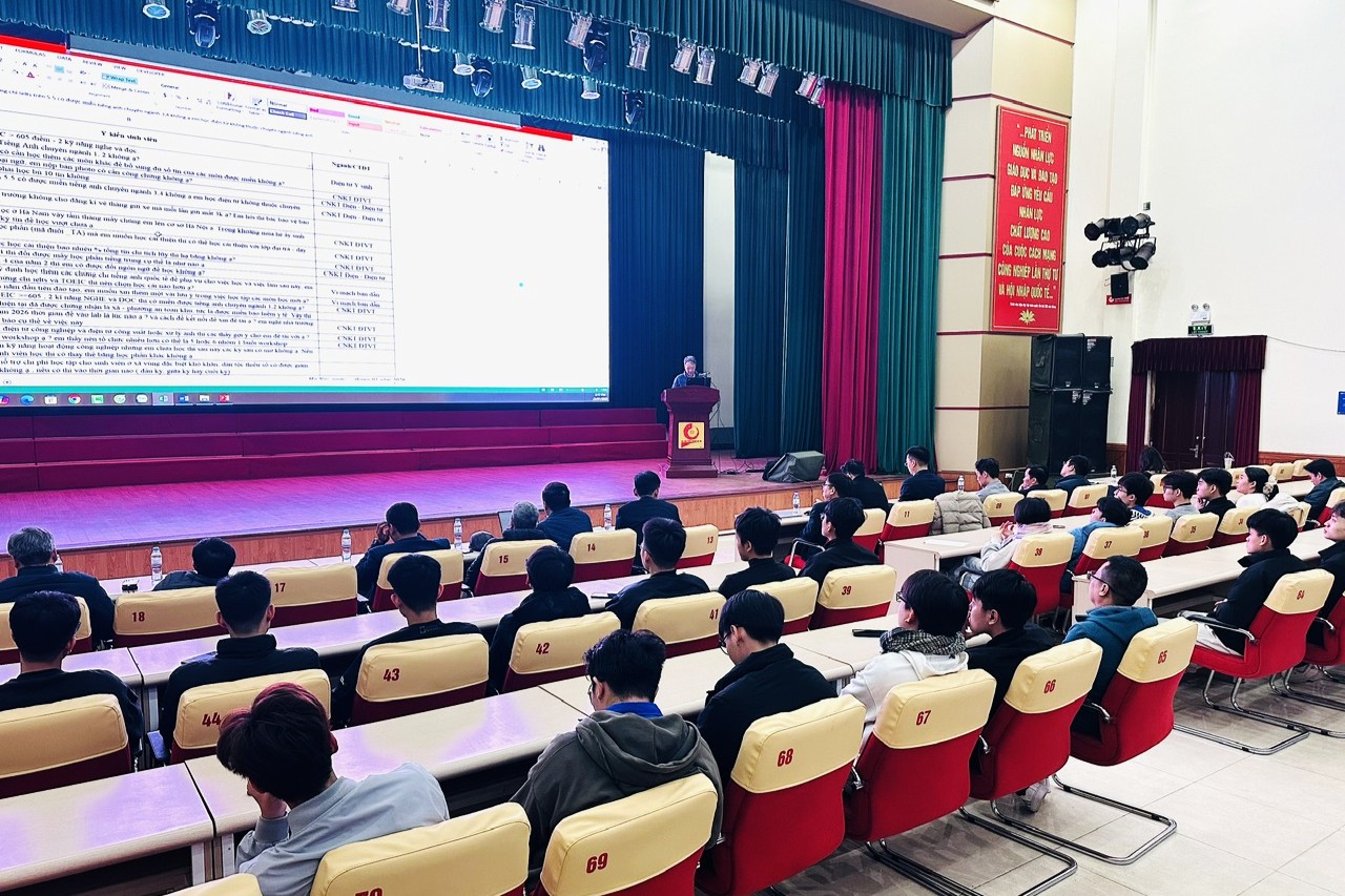 Trường Điện – Điện tử tổ chức Hội nghị Lớp trưởng – Bí thư Chi đoàn năm học 2025–2026