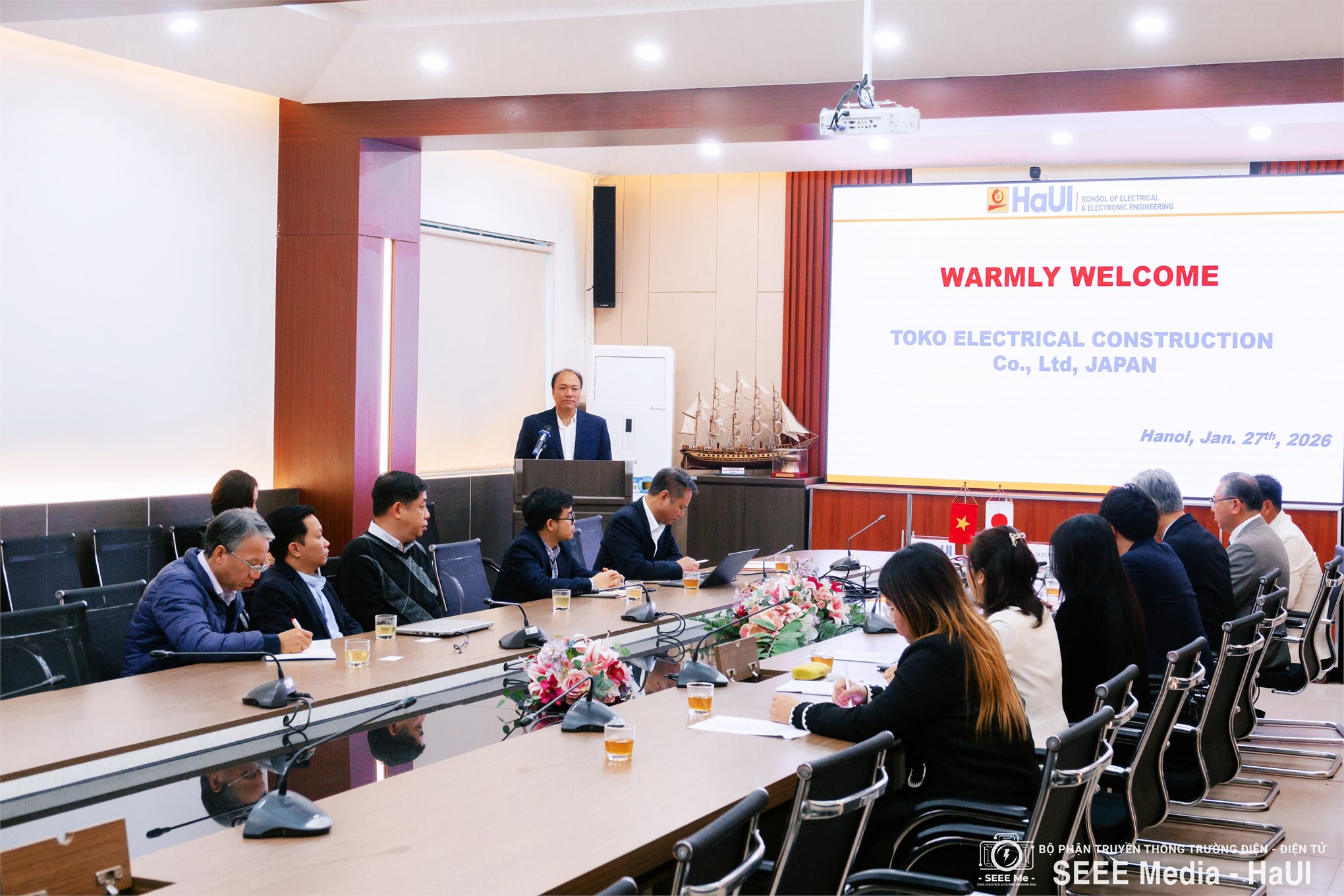 Trường Điện – Điện tử ký Biên bản ghi nhớ hợp tác với Công ty TK Techno Service (Nhật Bản)