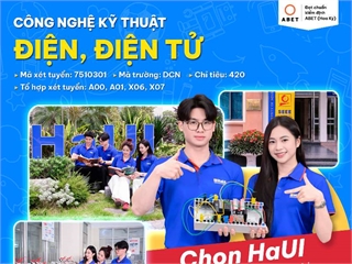 Tuyển sinh CTĐT Công nghệ Kỹ thuật điện, điện tử năm 2026