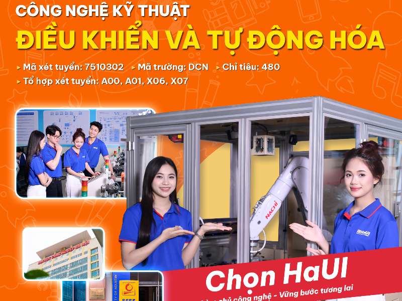 Tuyển sinh CTĐT Công nghệ Kỹ thuật điều khiển và tự động hóa năm 2026