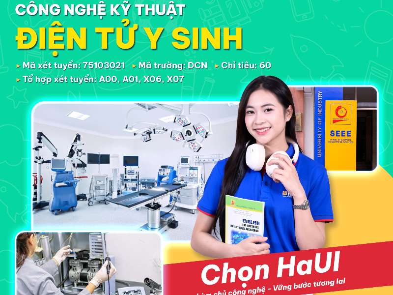 Tuyển sinh CTĐT Công nghệ Kỹ thuật điện tử y sinh năm 2026