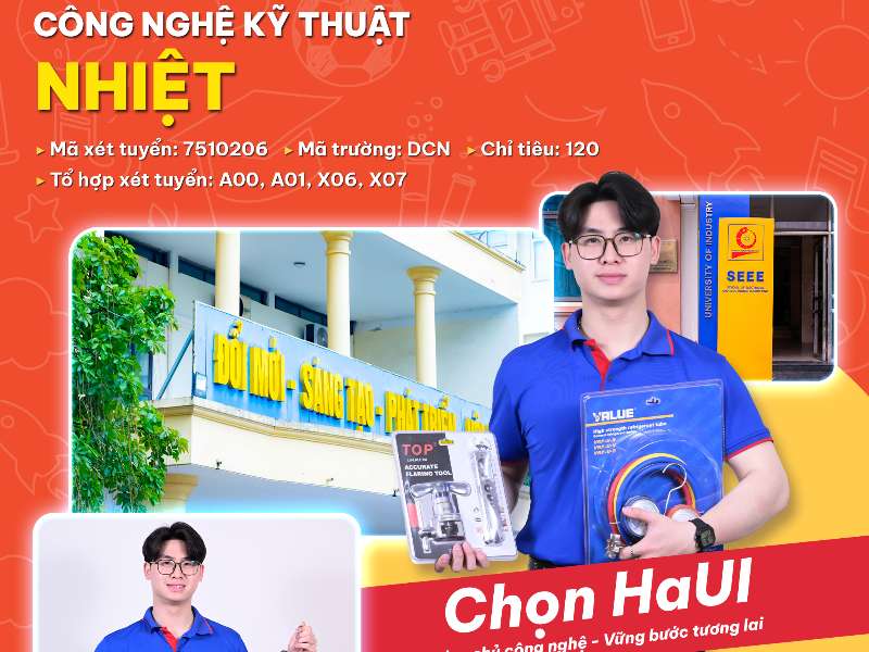 Tuyển sinh CTĐT Công nghệ Kỹ thuật nhiệt năm 2026