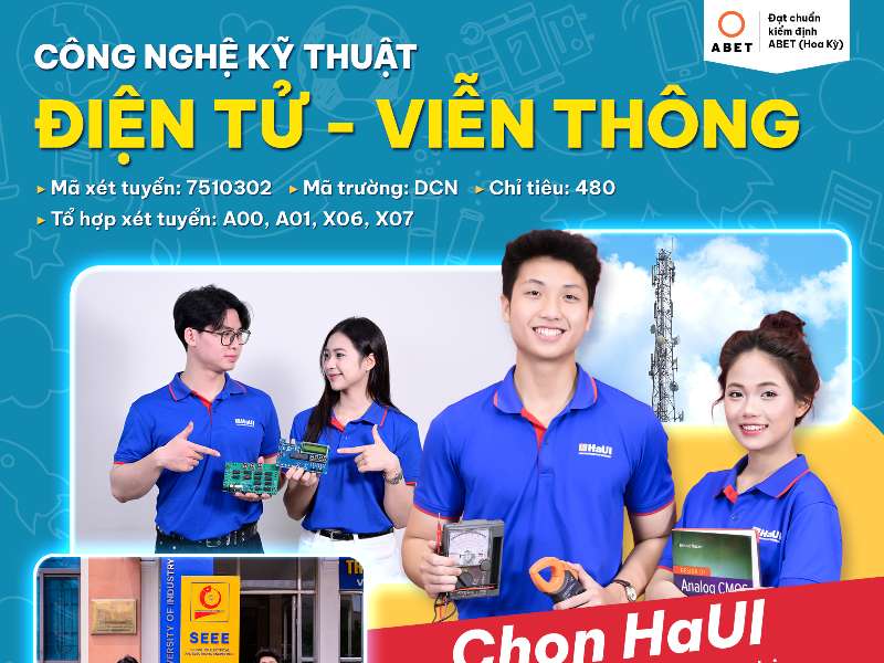 Tuyển sinh CTĐT Công nghệ Kỹ thuật điện tử - viễn thông năm 2026