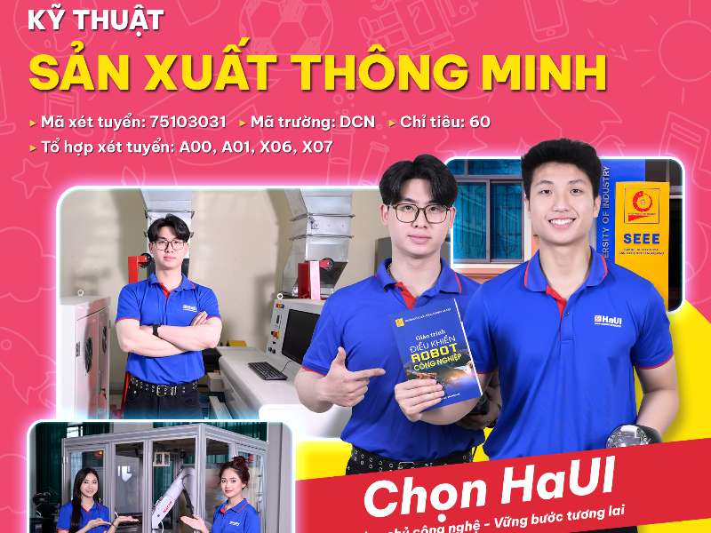 Tuyển sinh CTĐT Kỹ thuật sản xuất thông minh năm 2026