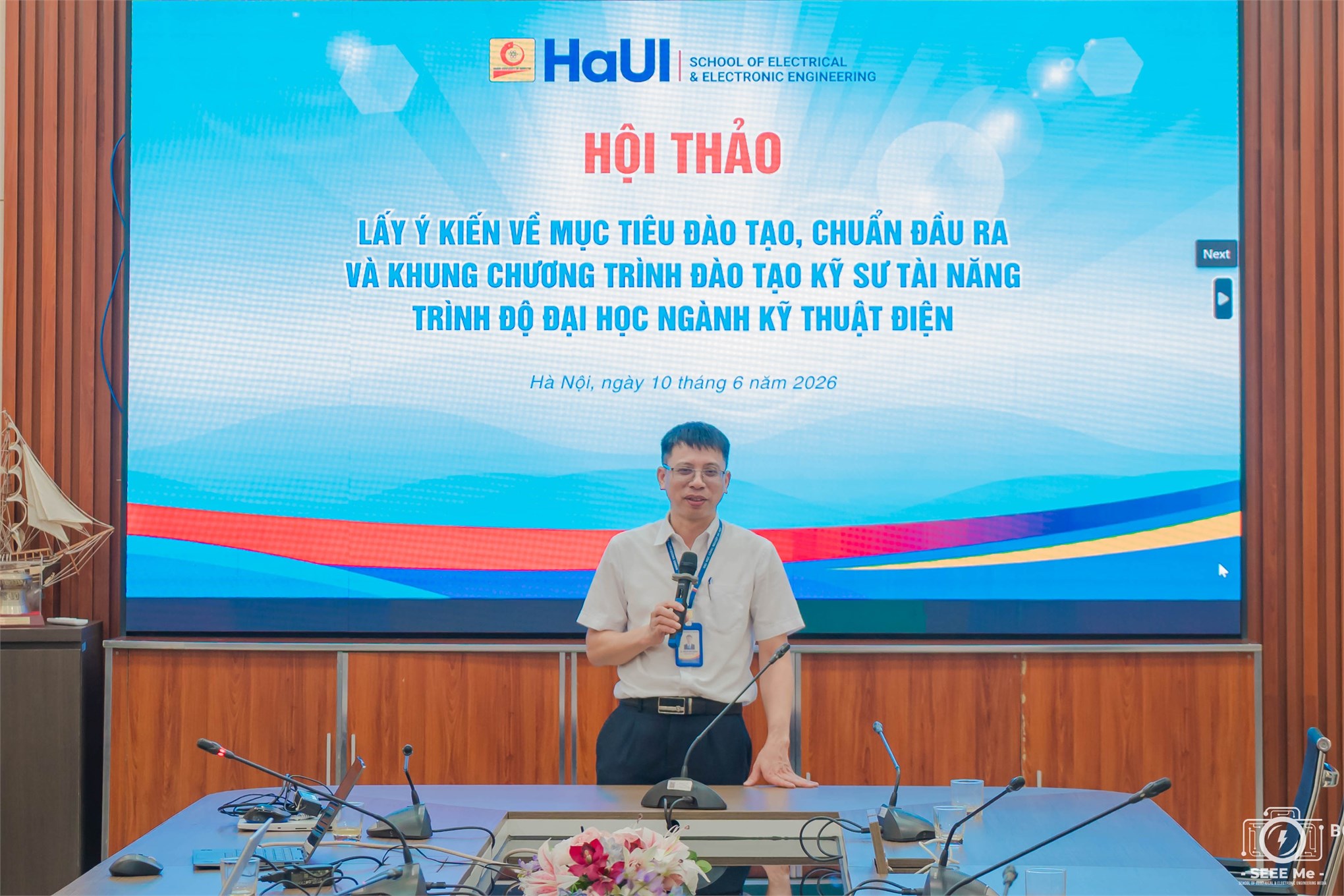Trường Điện – Điện tử tổ chức hội thảo lấy ý kiến xây dựng chương trình đào tạo Kỹ sư tài năng ngành Kỹ thuật điện
