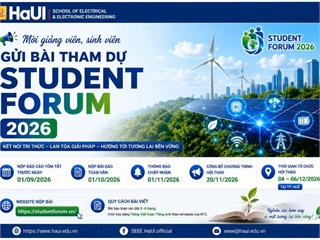 Thông báo mời giảng viên, sinh viên gửi bài tham dự Student Forum 2026