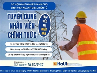 Cơ hội làm việc tại Nhật Bản dành cho sinh viên Trường Điện – Điện tử