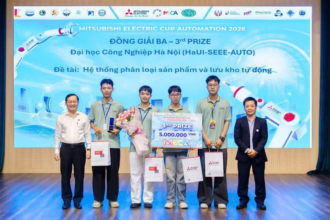 Đội thi SEEE-SPEAR xuất sắc giành Giải Ba toàn quốc tại Cuộc thi Mitsubishi Electric Cup Automation 2026