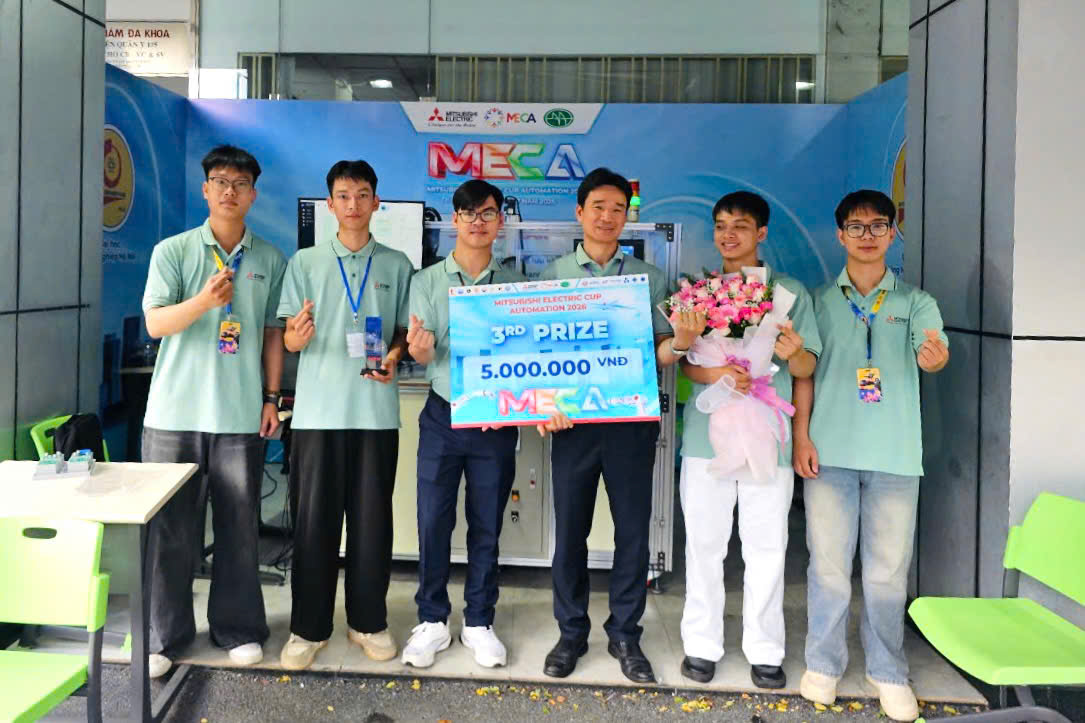Đội thi SEEE-SPEAR xuất sắc giành Giải Ba toàn quốc tại Cuộc thi Mitsubishi Electric Cup Automation 2026