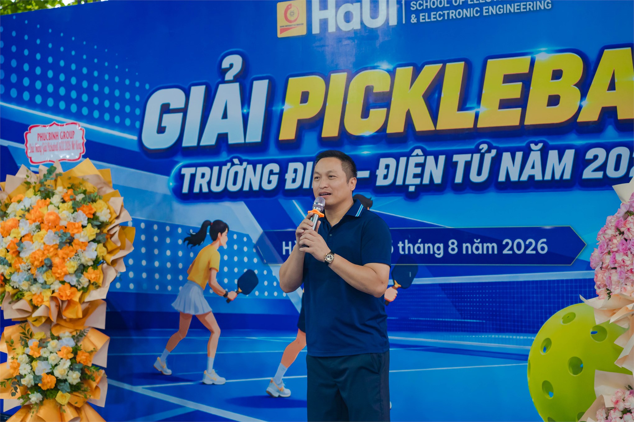 Sôi nổi Giải Pickleball kết nối cựu sinh viên Trường Điện - Điện tử năm 2026
