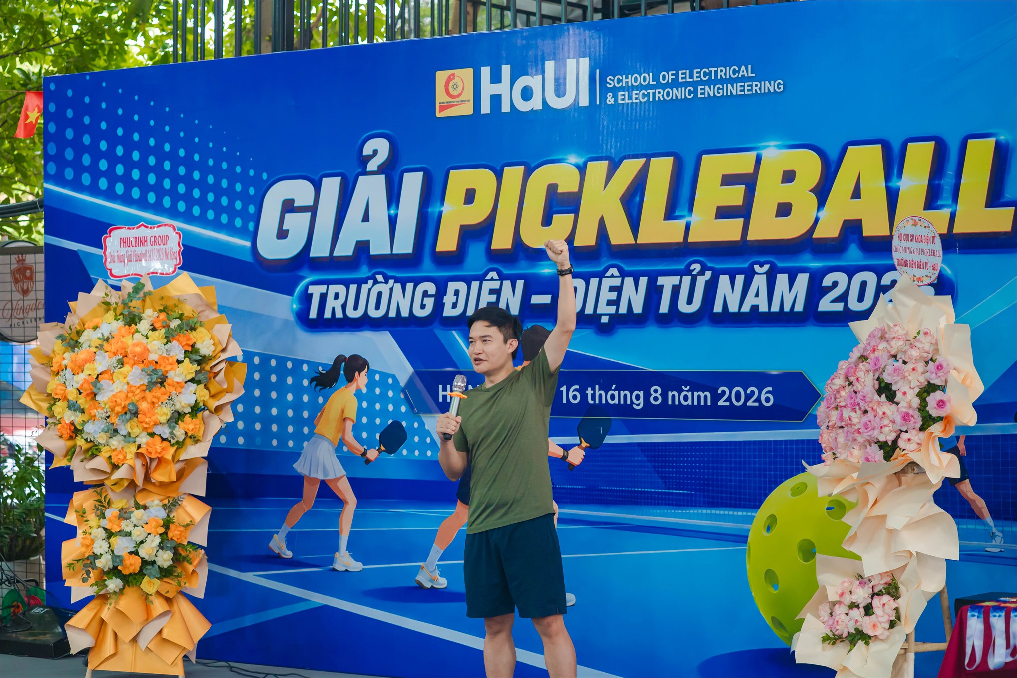 Sôi nổi Giải Pickleball kết nối cựu sinh viên Trường Điện - Điện tử năm 2026