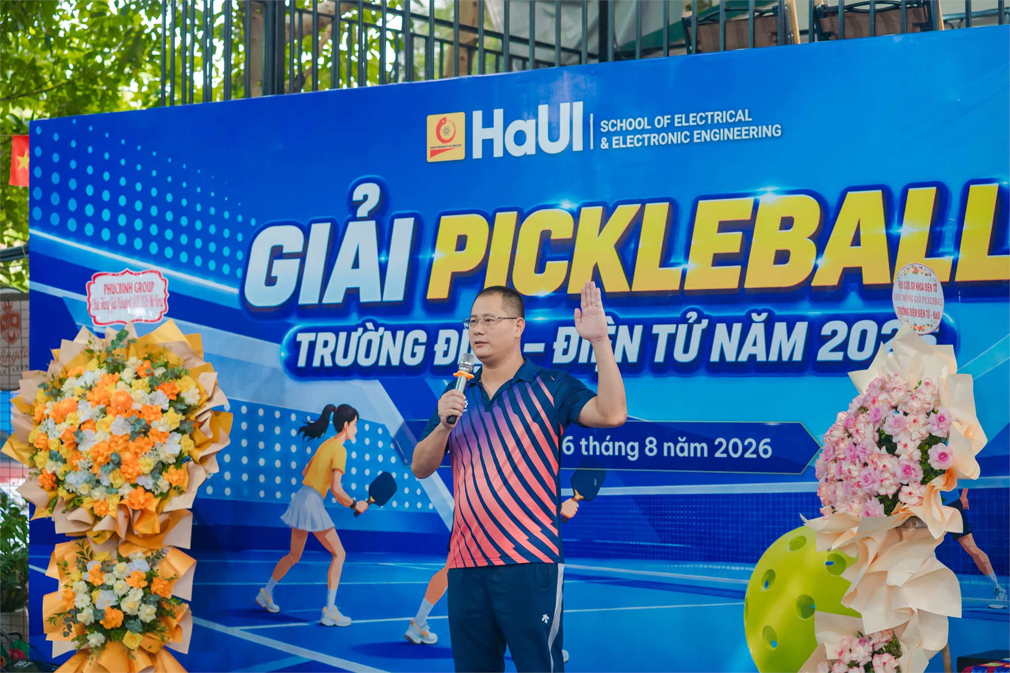 Sôi nổi Giải Pickleball kết nối cựu sinh viên Trường Điện - Điện tử năm 2026