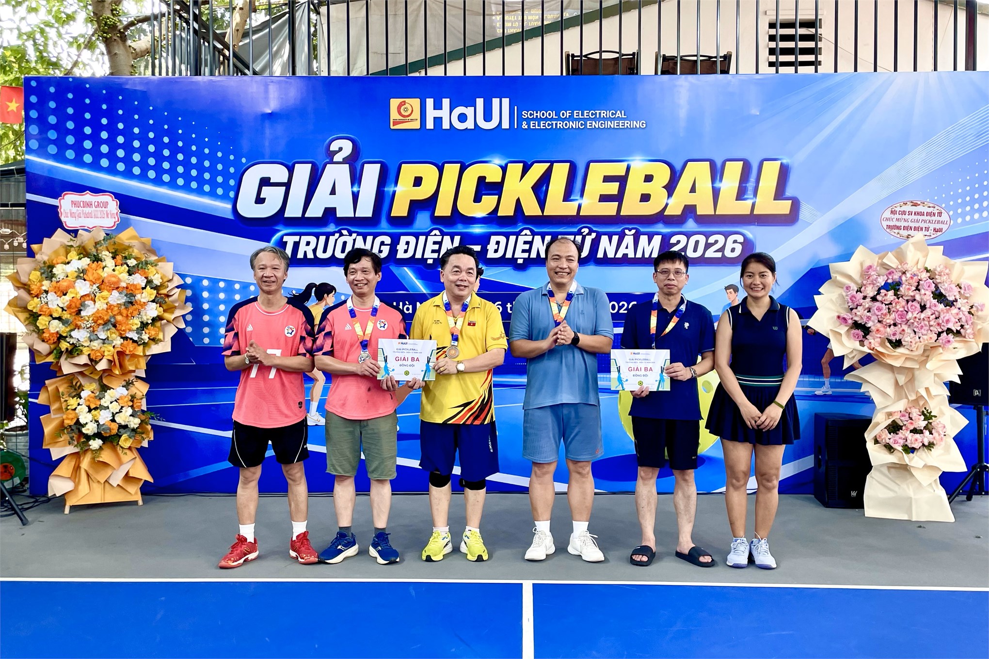 Sôi nổi Giải Pickleball kết nối cựu sinh viên Trường Điện - Điện tử năm 2026