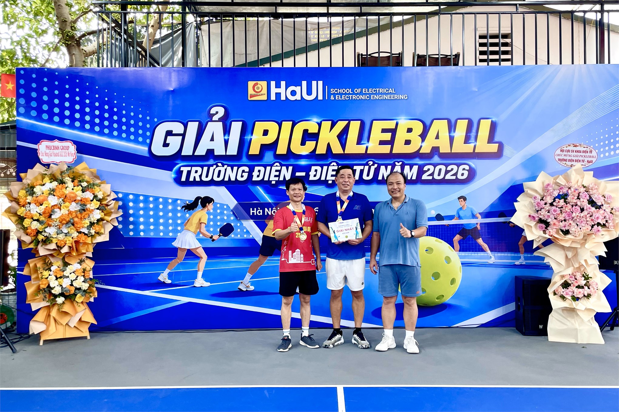 Sôi nổi Giải Pickleball kết nối cựu sinh viên Trường Điện - Điện tử năm 2026