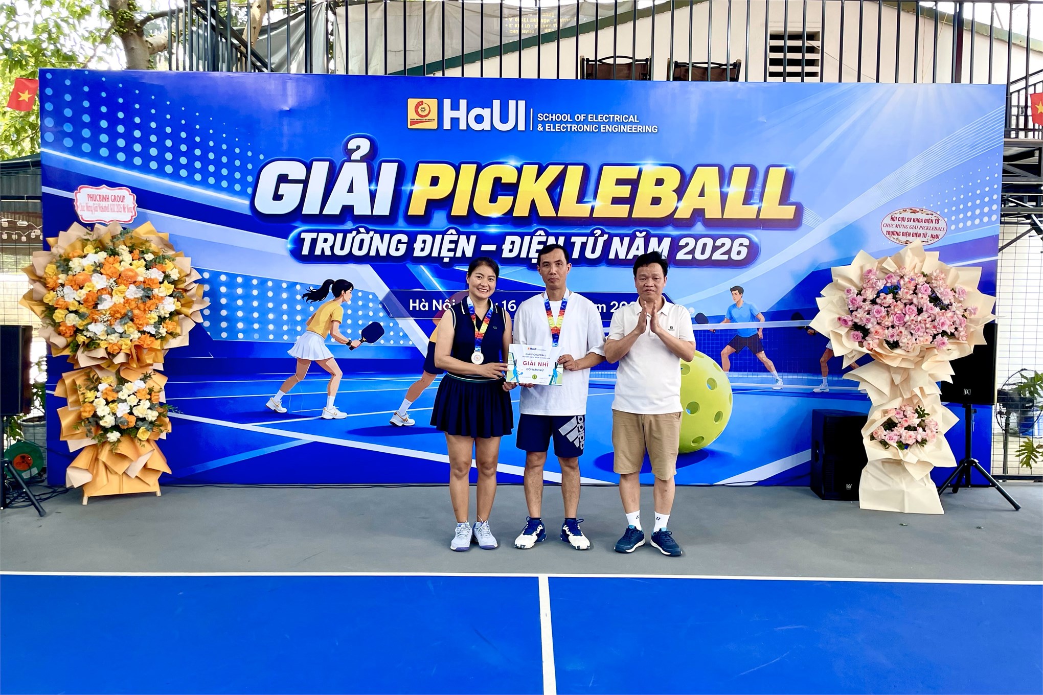 Sôi nổi Giải Pickleball kết nối cựu sinh viên Trường Điện - Điện tử năm 2026
